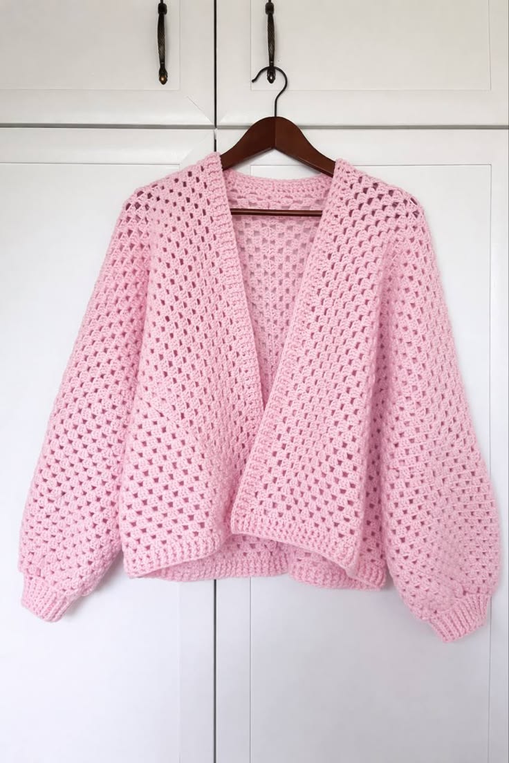 Handmade Crochet Cardigan – Choose Your Favorite Color